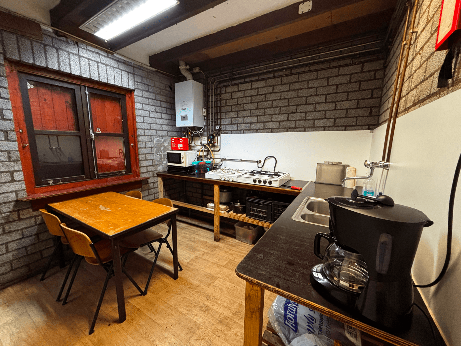 Blokhut keuken - Volledig uitgeruste groepskeuken